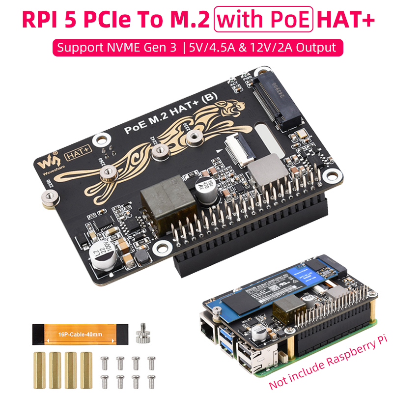 Deskpi Super6C - Raspberry Pi 5 PCIe vers M.2